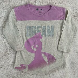 GAP x Disney Rapunzel 3/4 Sleeve Tee Size 3T